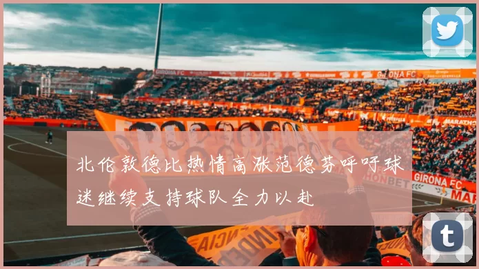 北伦敦德比热情高涨范德芬呼吁球迷继续支持球队全力以赴